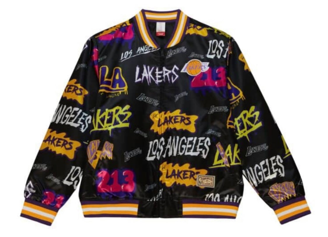 NBA SLAP STICKER REVERSIBLE
JACKET LAKERS