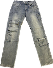 Load image into Gallery viewer, Kloud9 Slim Fit Grey and White Men’s Jeans