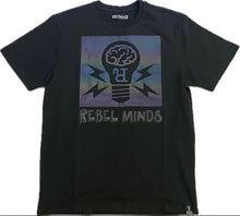 Load image into Gallery viewer, Rebel Minds Bulb Black T-Shirt