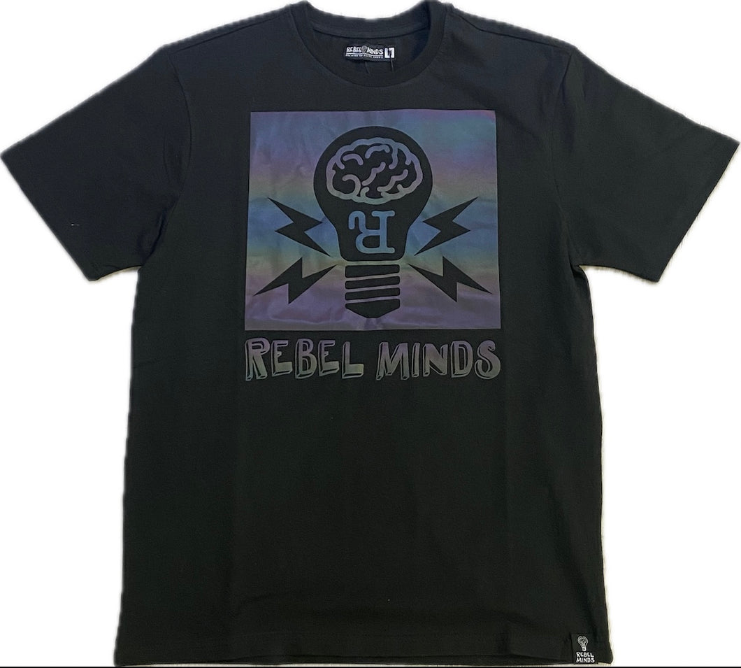 Rebel Minds Bulb Black T-Shirt