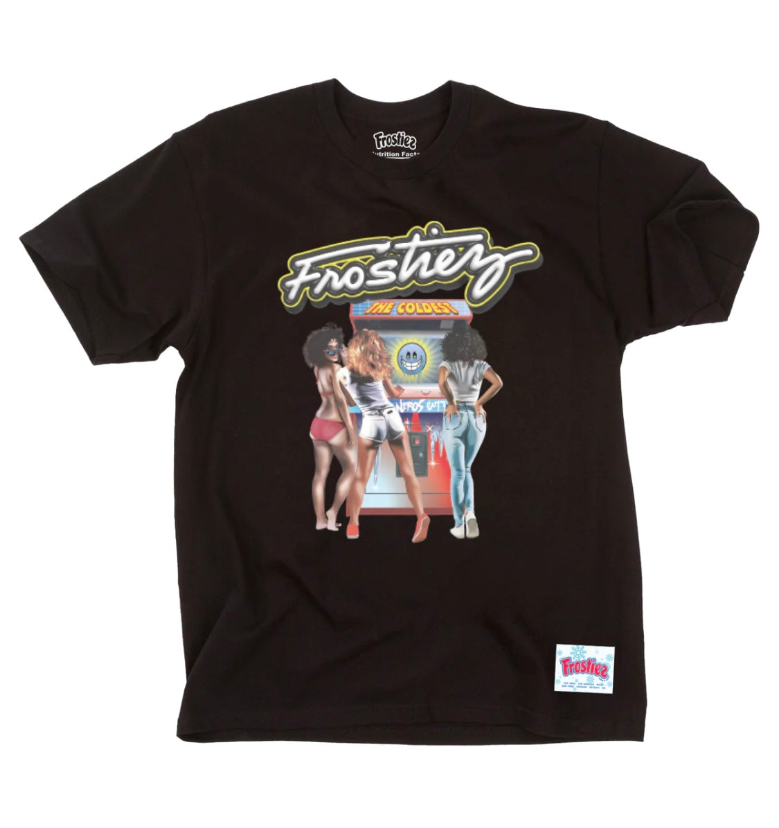 FROSTIEZ HI SCORE GRAPHIC T-SHIRT BLACK