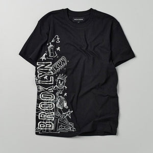 Reason Brooklyn Black Tee