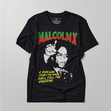 Load image into Gallery viewer, Malcom X Don’t Sell Out Black Tee