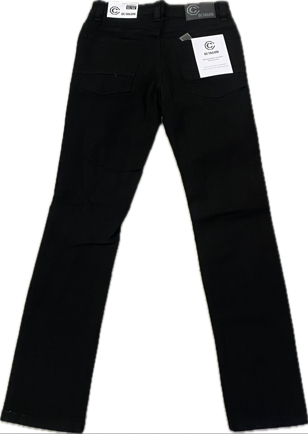 Octagon Stretch / Skinny Fit Jet Black Men’s Jeans