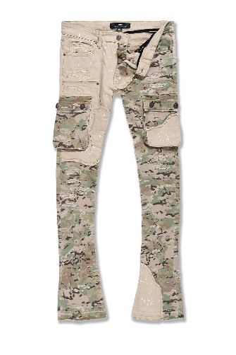 ROSS STACKED - PLATOON CARGO DENIM (CAMO 2.0) Jeans