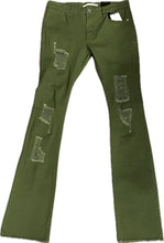 Load image into Gallery viewer, MEN’S KLOUD9 STACKED FIT OLIVE JEANS