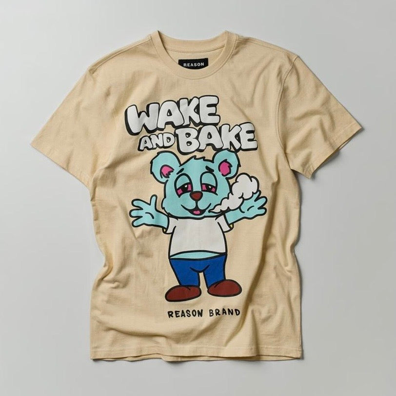 Reason Wake and Bake Tan Tee