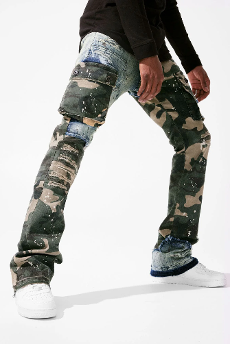 ROSS STACKED - PLATOON CARGO DENIM (WOODLAND) Jeans