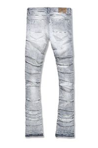 MARTIN STACKED - RIPPLE EFFECT DENIM ARCTIC GREY Jeans