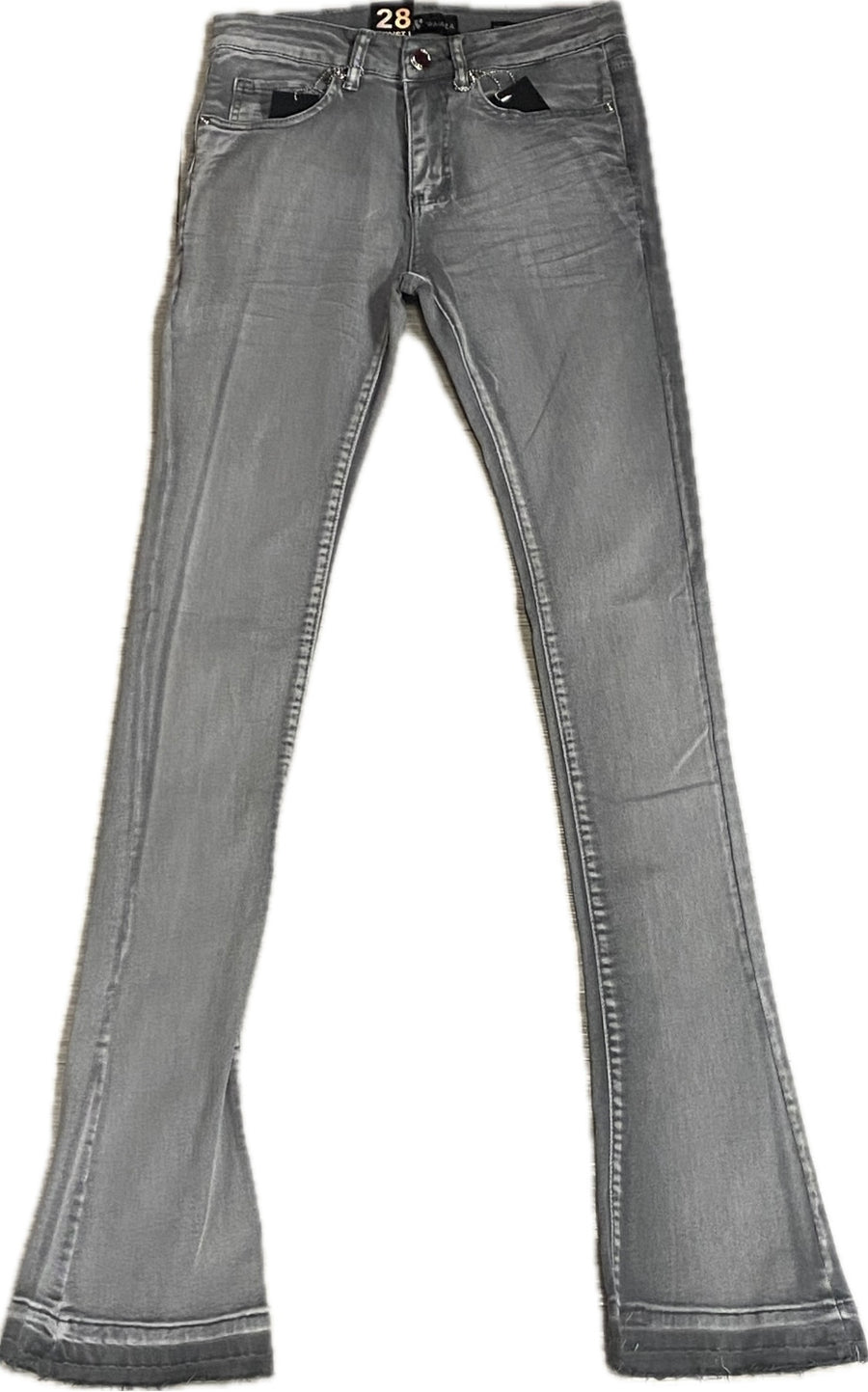 MEN’S WAIMEA STACKED FIT GUN METAL GREY JEANS