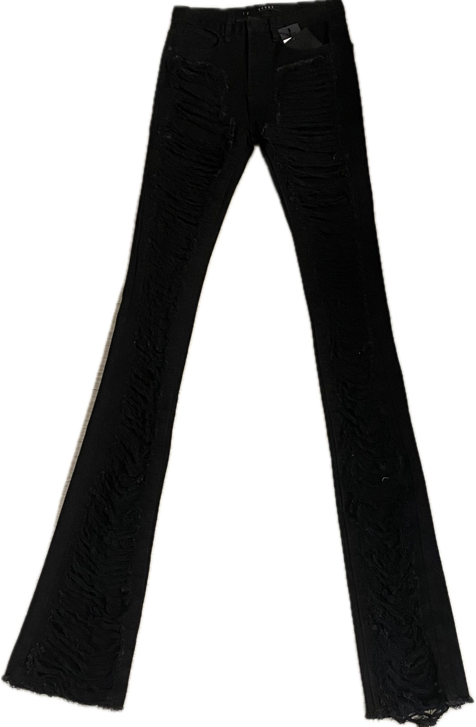 MEN’S KLOUD9 STACKED FIT JET BLACK JEANS