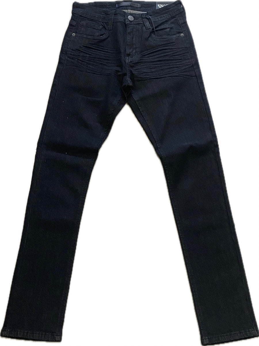 Ringspun Slim Fit Black Men’s Jeans