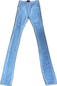 MEN’S KLOUD9 STACKED FIT BABY BLUE JEANS