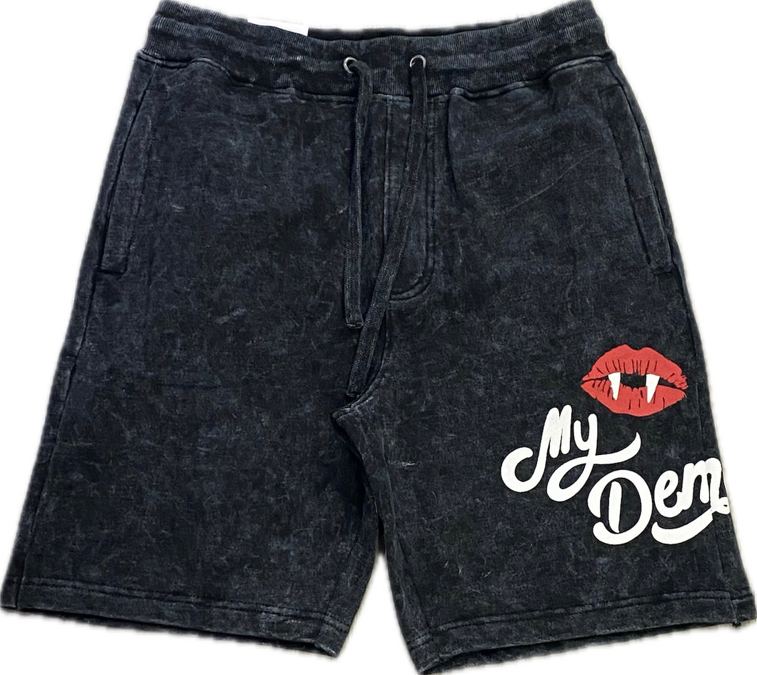 Rebel Minds Men’s Demon Black Shorts