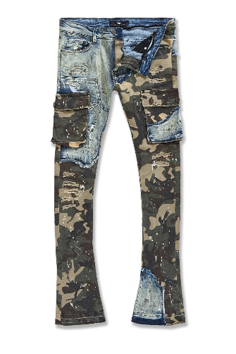 ROSS STACKED - PLATOON CARGO DENIM (WOODLAND) Jeans