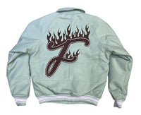 Dat Joint Fire Leather Mint Jacket