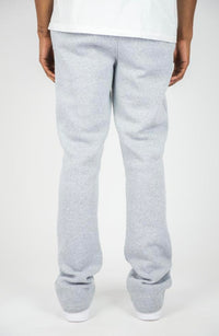 STACKED FLEECE PANTS Heather Grey