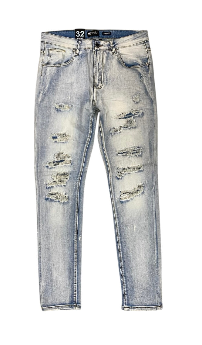 Skinny Fit Blue Wash Jeans