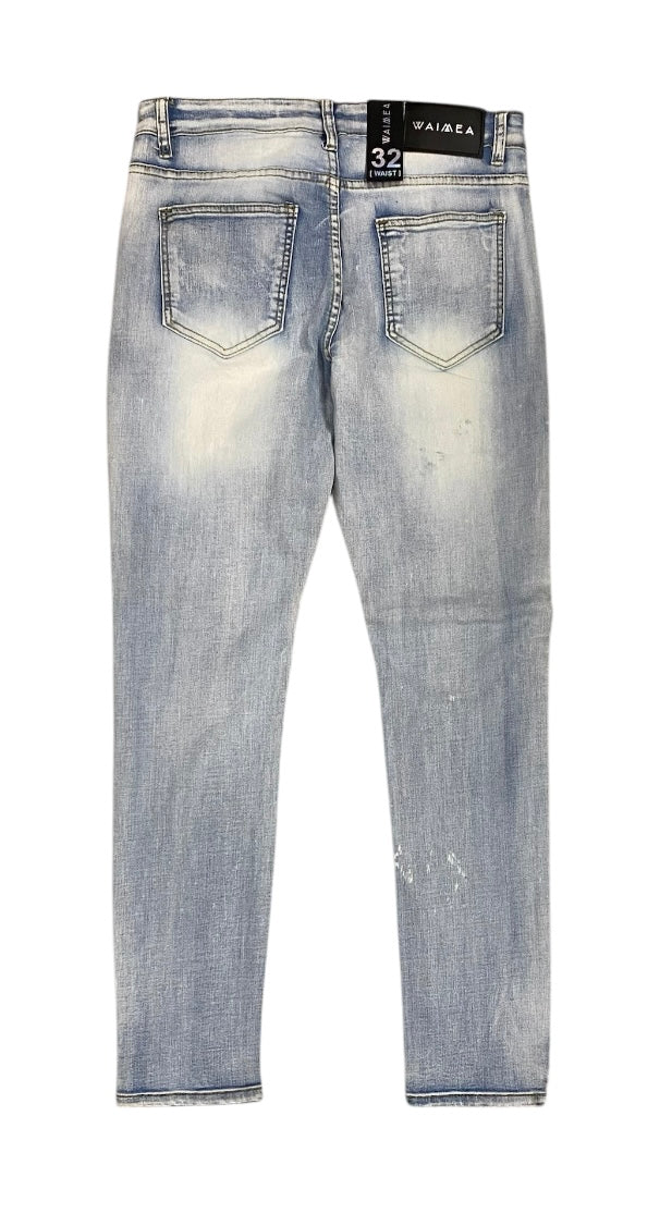 Skinny Fit Blue Wash Jeans