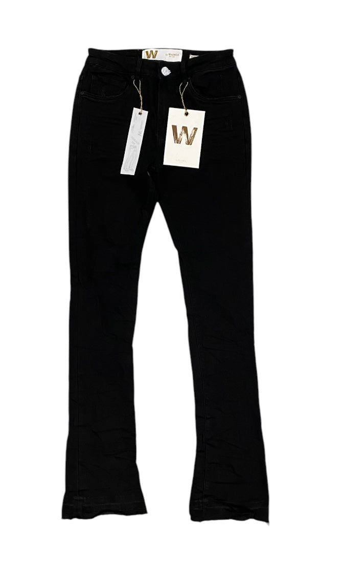 Jet Black Flair Jeans