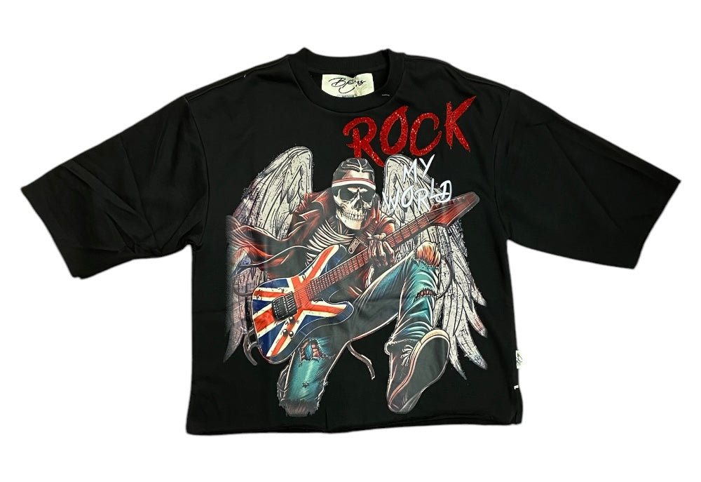 Rock Cropped T-Shirt