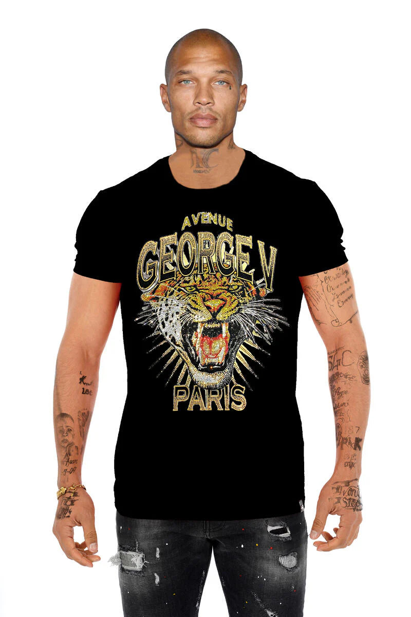 George V 'Tiger' Tee (Black)