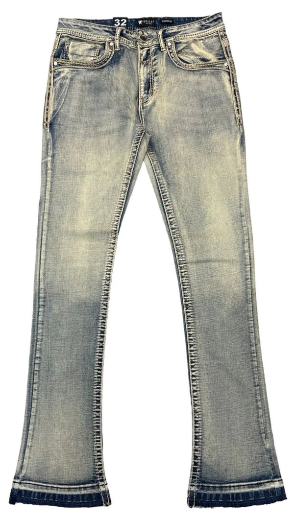 Waimea 'Ripple' Stacked Denim (Vintage Wash)