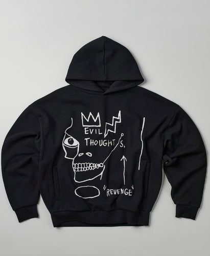 Basquiat Evil Thoughts Hoodie