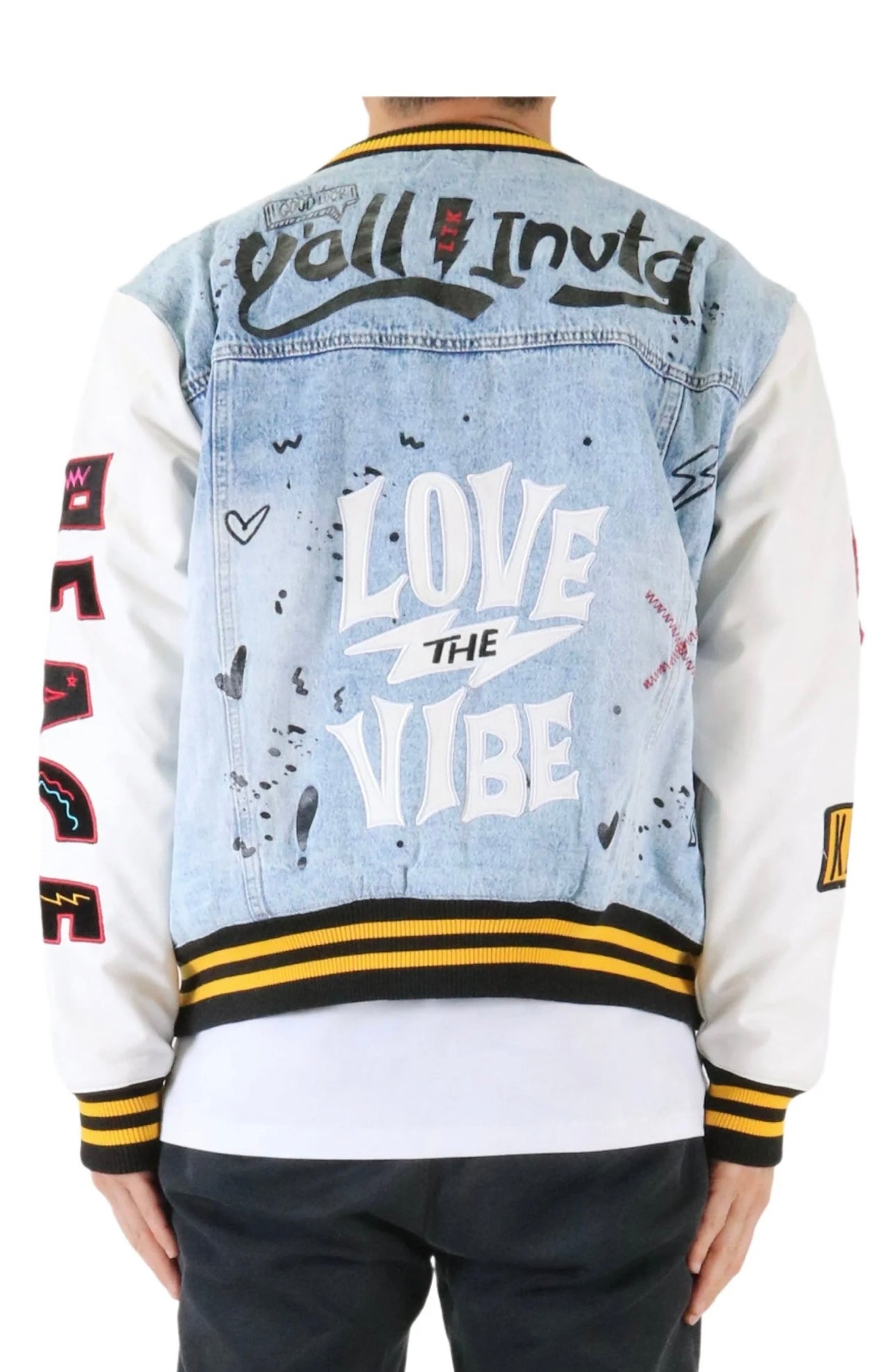 NEW NILA Padded Washing Denim Bomber Jacket