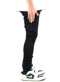 ALAN Men's Premium Wax Coated Skinny Denim Pants