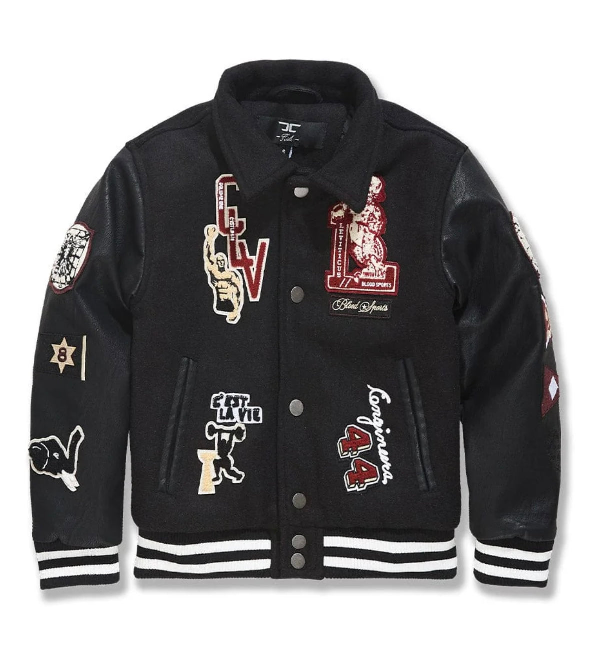 Kids CARPE DIEM VARSITY JACKET (BLACK)