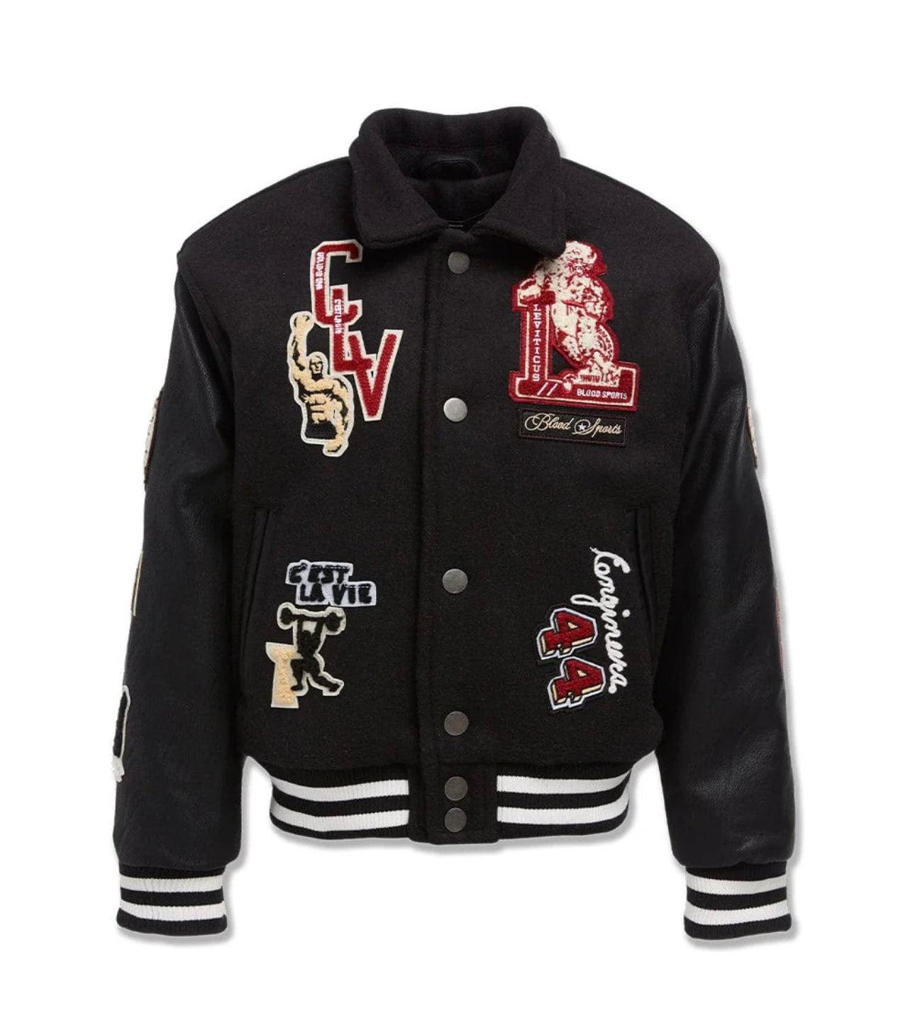 Kids CARPE DIEM VARSITY JACKET (BLACK)