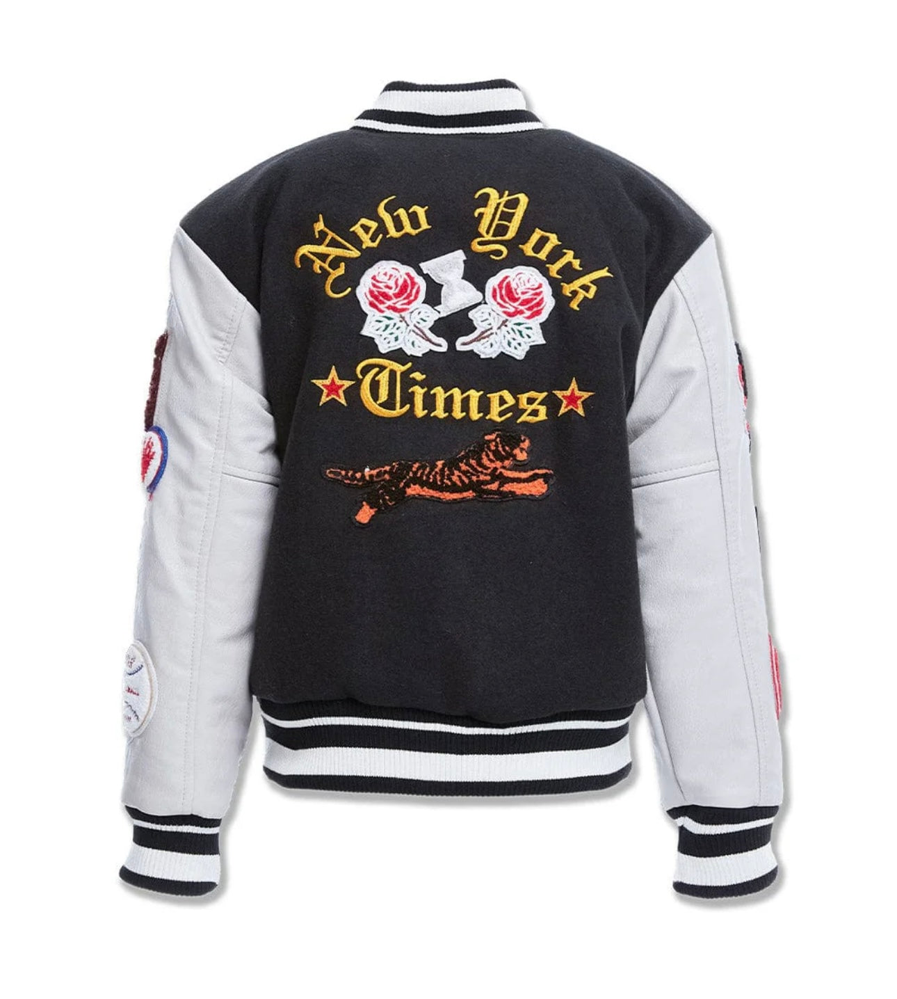 KIDS EMPIRE CITY VARSITY JACKET (BLACK)