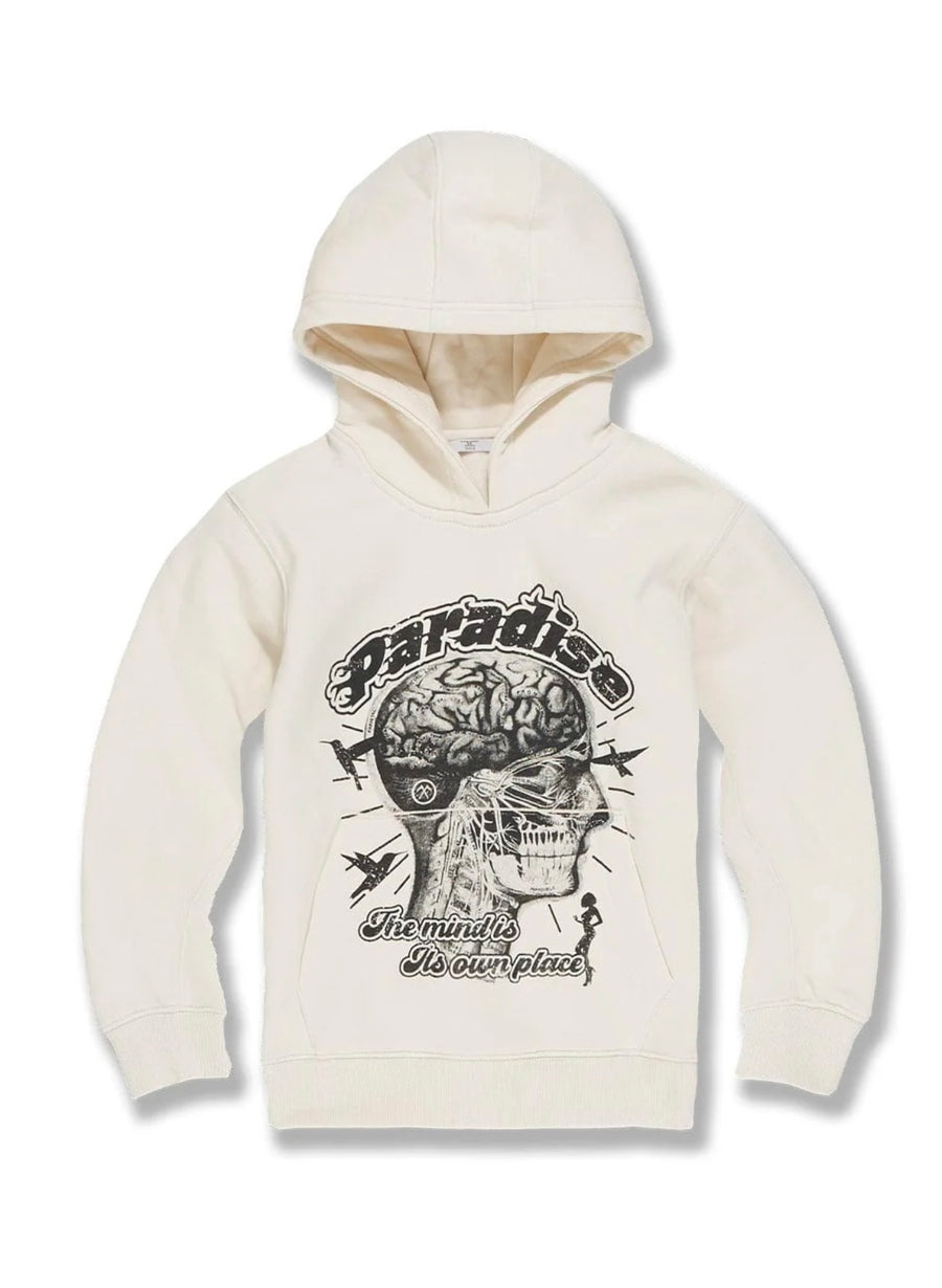 KIDS CRANIAL PARADISE PULLOVER HOODIE (BONE)