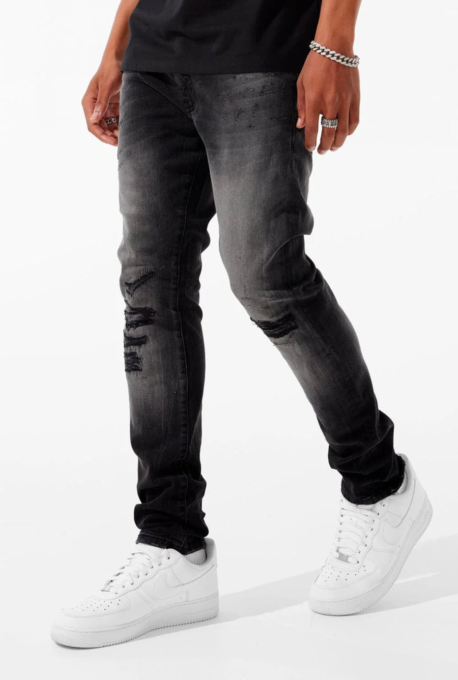 Sean - Attitude Denim (Monochrome)Black shadow