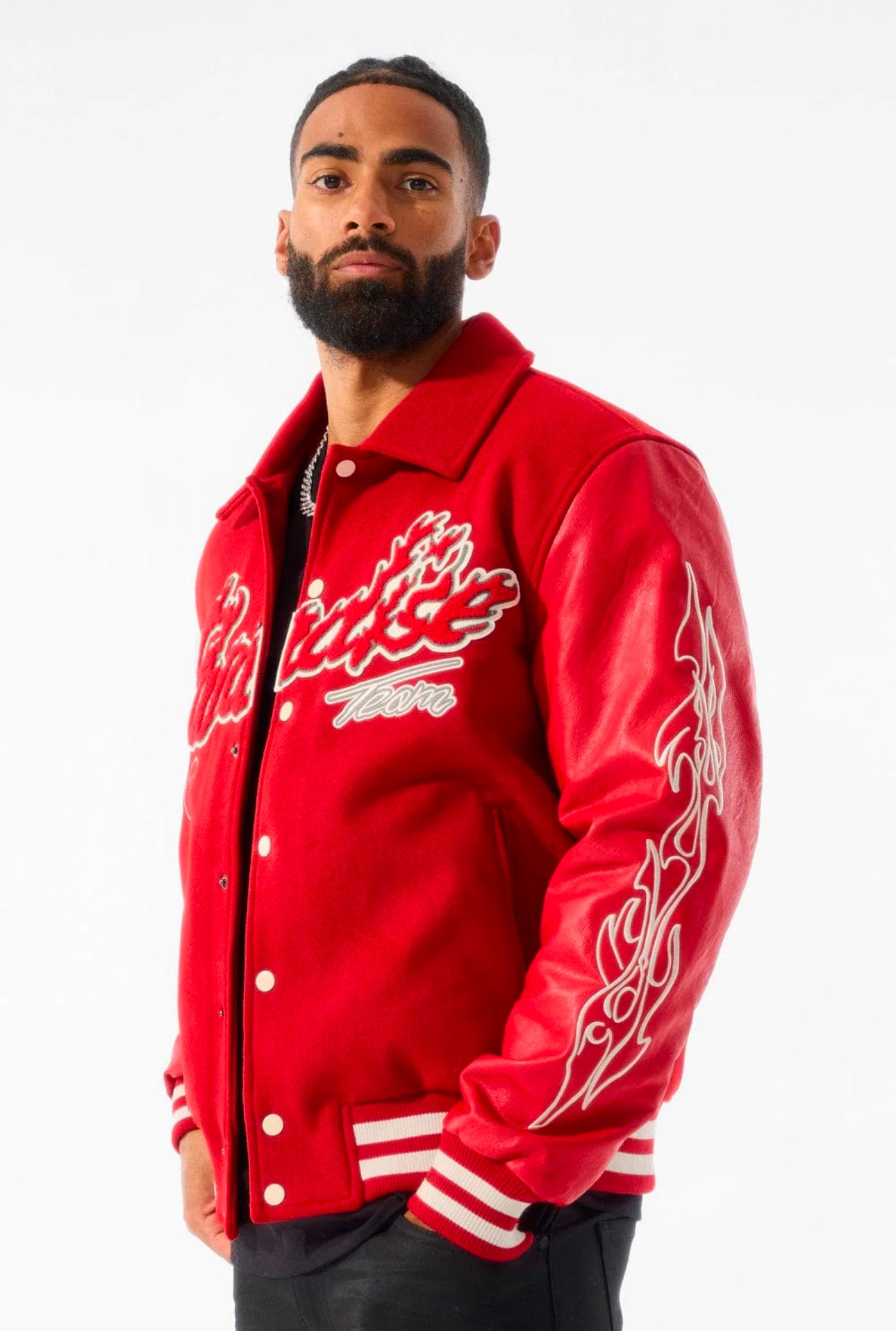 Paradise Tour Varsity Jacket (Red)