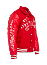 Paradise Tour Varsity Jacket (Red)