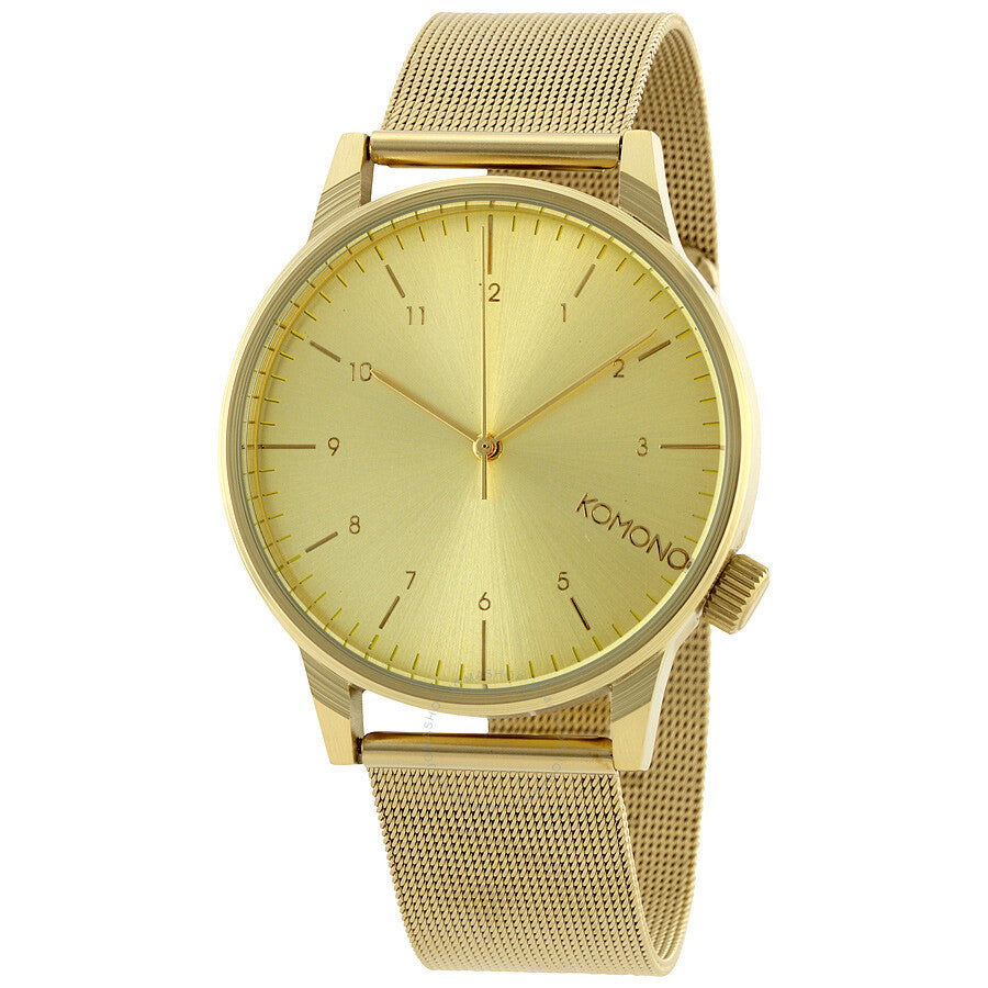 Komono Winston Royale Zirconium Gold-tone Metal Men's Watch